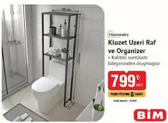 HOMENDRA KLOZET ÜZERİ RAF VE ORGANİZER